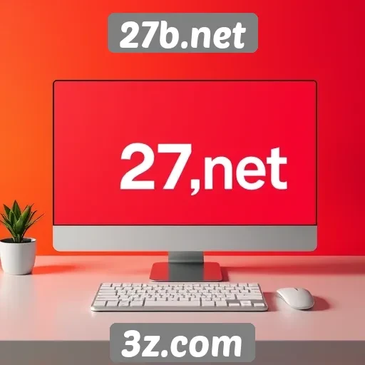 Navegação e design do site 27b.net